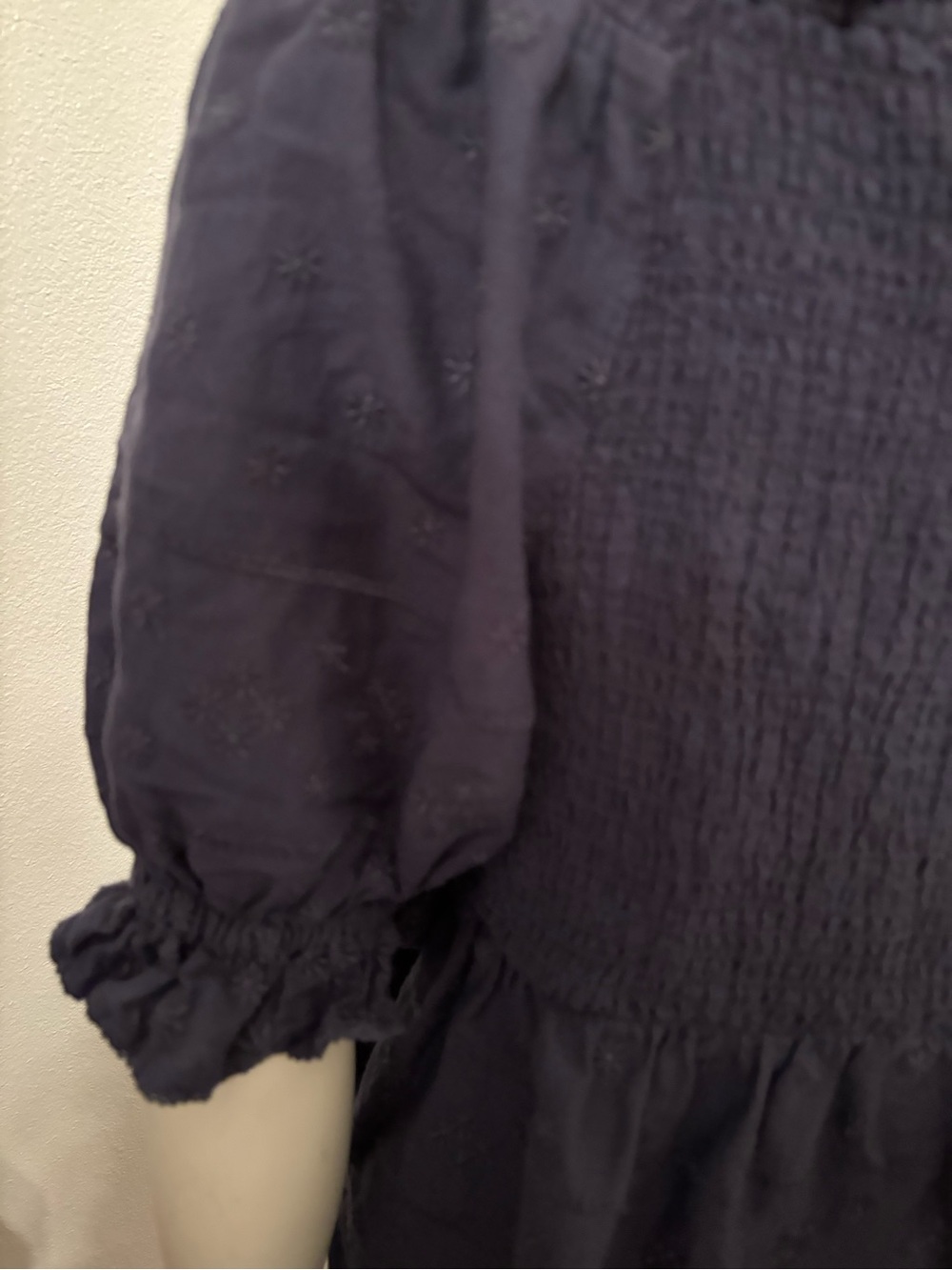 Old Navy babydoll Square Neck Puff Sleeve Top L - Picture 4 of 7